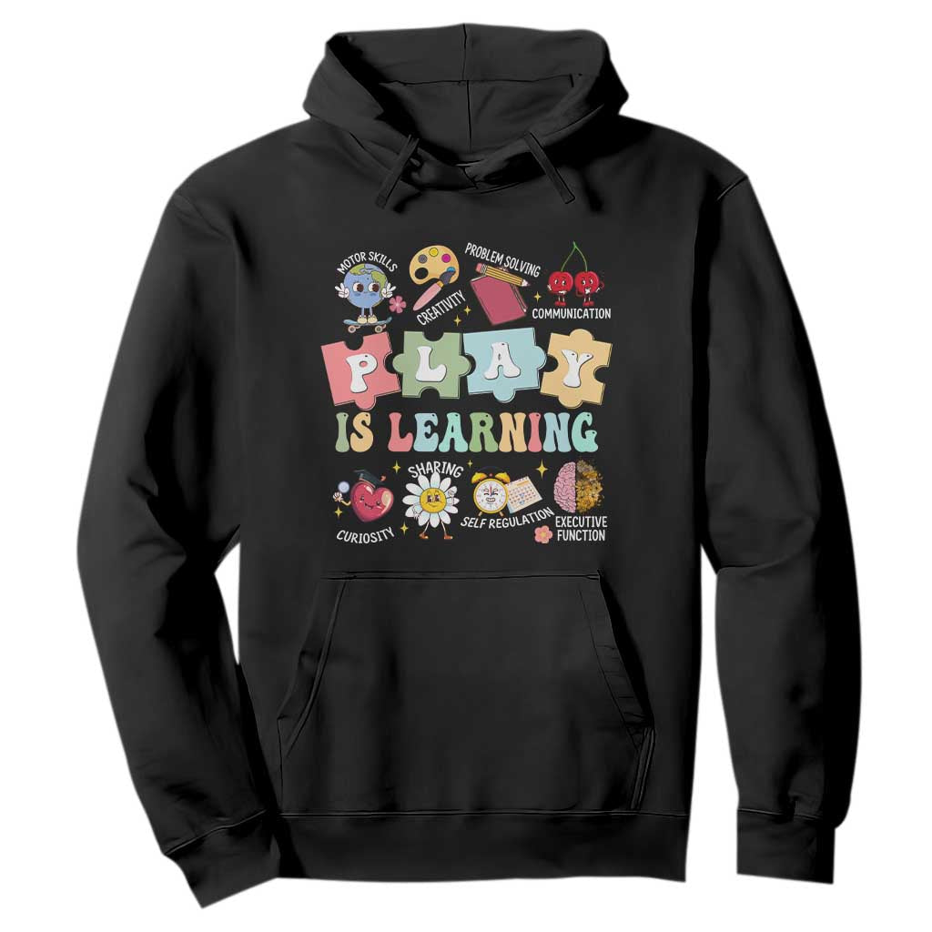 Special Education Hoodie Play is Learning Sped Teacher TS02 Black Print Your Wear