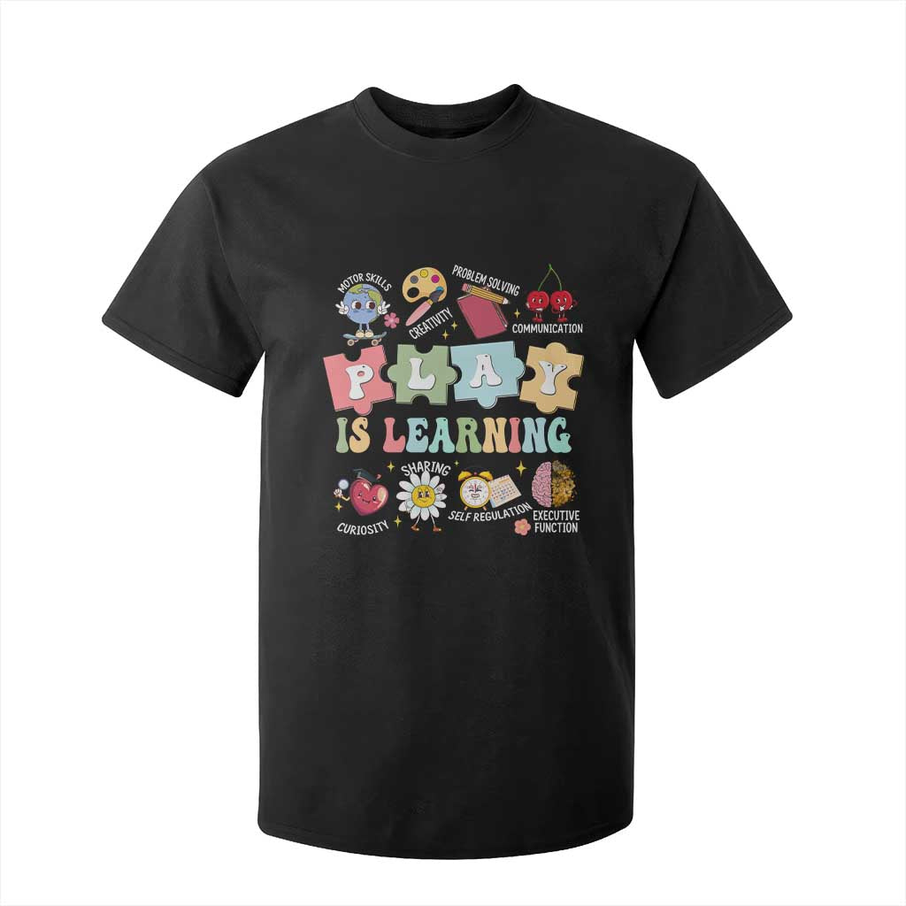 Special Education T Shirt For Kid Play is Learning Sped Teacher TS02 Black Print Your Wear