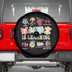 Special Education Spare Tire Cover Play is Learning Sped Teacher TS02 Black Print Your Wear