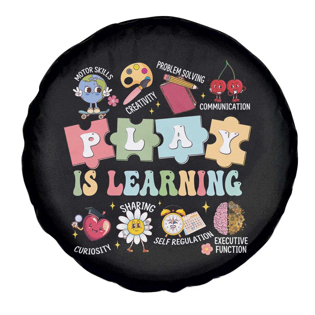 Special Education Spare Tire Cover Play is Learning Sped Teacher TS02 Print Your Wear