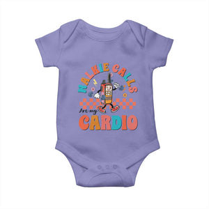 Special Education Baby Onesie Walkie Calls Are My Cardio Inspirational ABA SPED TS02 Violet Print Your Wear