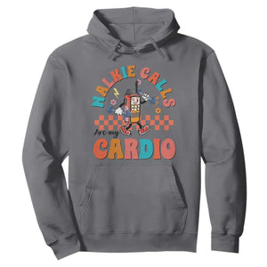 Special Education Hoodie Walkie Calls Are My Cardio Inspirational ABA SPED TS02 Charcoal Print Your Wear