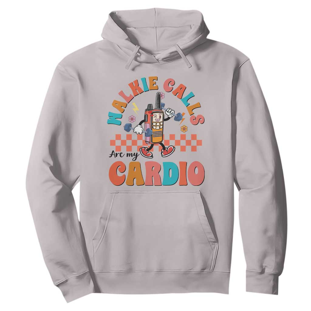 Special Education Hoodie Walkie Calls Are My Cardio Inspirational ABA SPED TS02 Ice Gray Print Your Wear