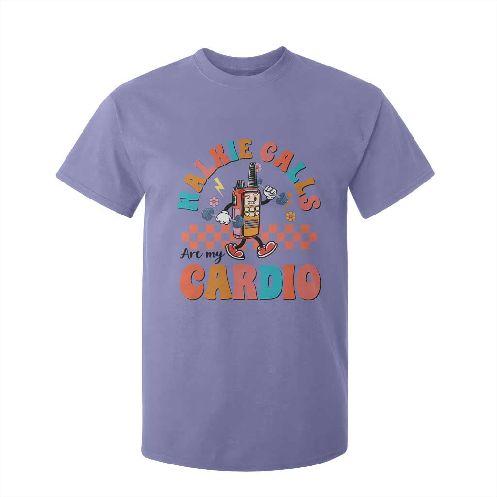 Special Education T Shirt For Kid Walkie Calls Are My Cardio Inspirational ABA SPED TS02 Violet Print Your Wear