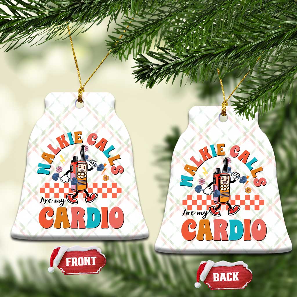 Special Education Ceramic Ornament Walkie Calls Are My Cardio Inspirational ABA SPED TS02 Print Your Wear