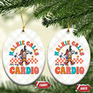 Special Education Ceramic Ornament Walkie Calls Are My Cardio Inspirational ABA SPED TS02 Print Your Wear