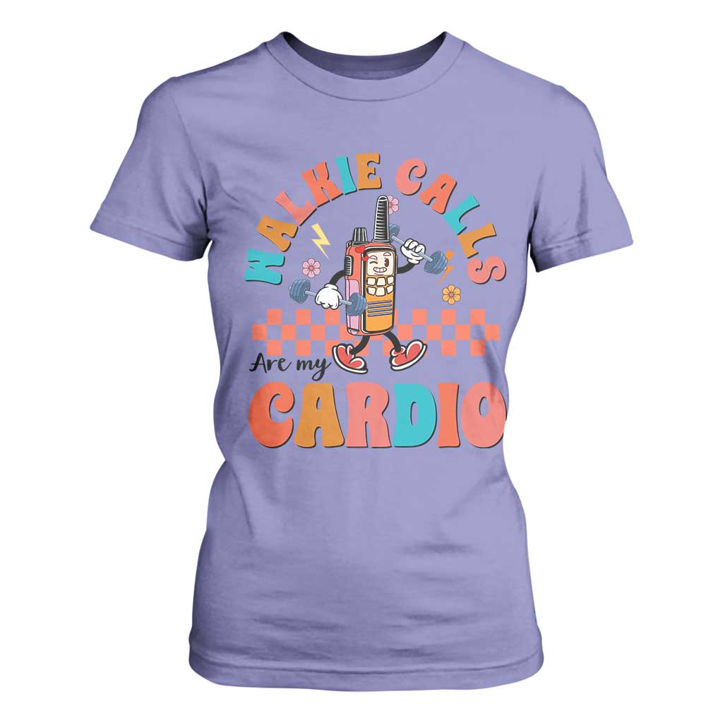 Special Education T Shirt For Women Walkie Calls Are My Cardio Inspirational ABA SPED TS02 Violet Print Your Wear