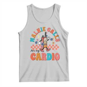 Special Education Tank Top Walkie Calls Are My Cardio Inspirational ABA SPED TS02 Ash Print Your Wear