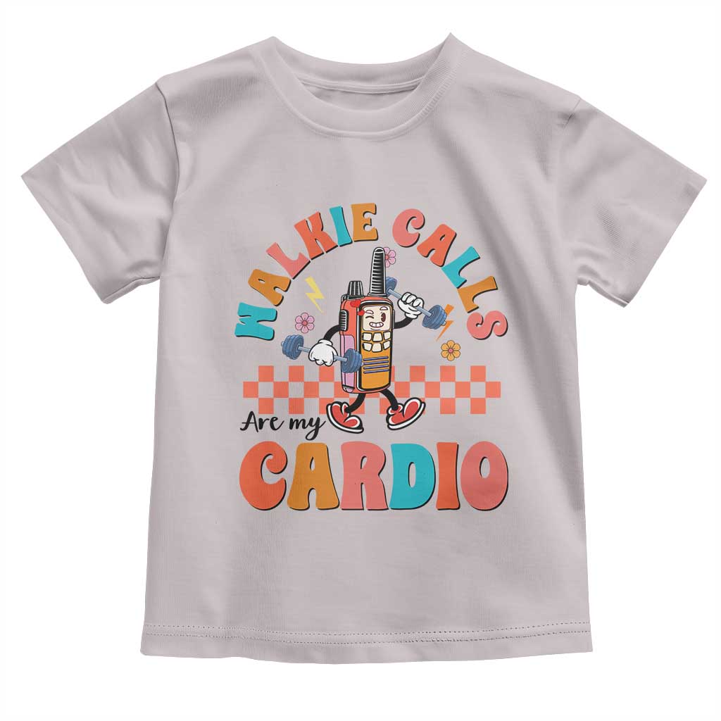 Special Education Toddler T Shirt Walkie Calls Are My Cardio Inspirational ABA SPED TS02 Ice Gray Print Your Wear