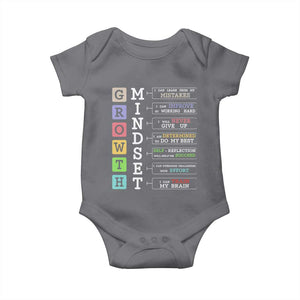 Special Education Baby Onesie Growth Mindset Positive Inspiration TS02 Charcoal Print Your Wear