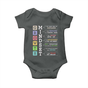 Special Education Baby Onesie Growth Mindset Positive Inspiration TS02 Dark Heather Print Your Wear