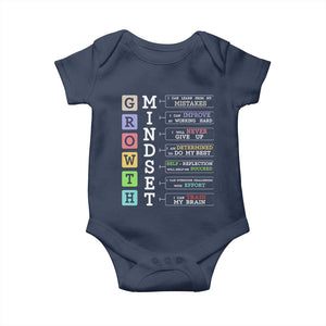 Special Education Baby Onesie Growth Mindset Positive Inspiration TS02 Navy Print Your Wear