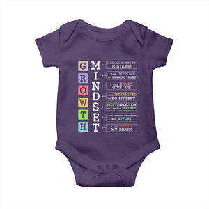 Special Education Baby Onesie Growth Mindset Positive Inspiration TS02 Purple Print Your Wear