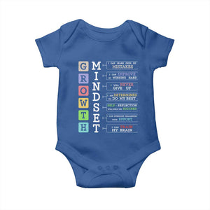 Special Education Baby Onesie Growth Mindset Positive Inspiration TS02 Royal Blue Print Your Wear
