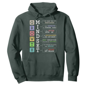 Special Education Hoodie Growth Mindset Positive Inspiration TS02 Dark Forest Green Print Your Wear