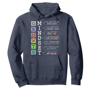 Special Education Hoodie Growth Mindset Positive Inspiration TS02 Navy Print Your Wear