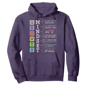 Special Education Hoodie Growth Mindset Positive Inspiration TS02 Purple Print Your Wear