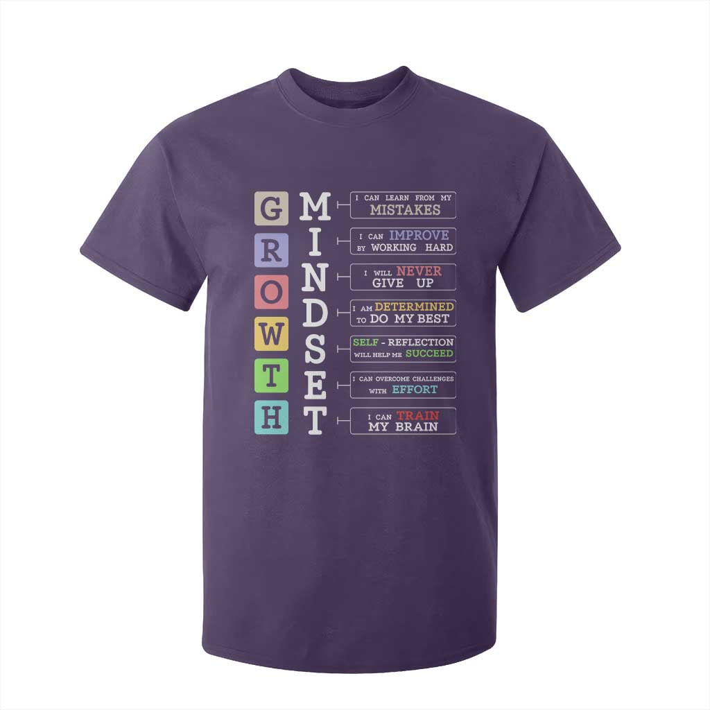 Special Education T Shirt For Kid Growth Mindset Positive Inspiration TS02 Purple Print Your Wear