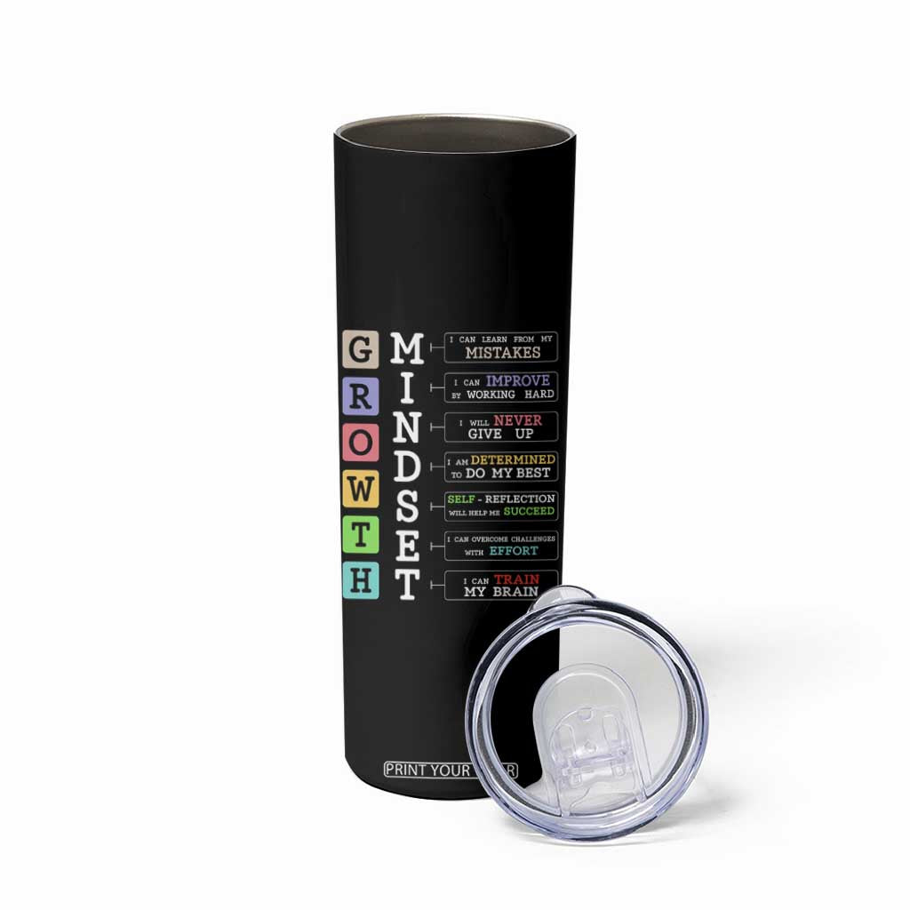 Special Education Skinny Tumbler Growth Mindset Positive Inspiration TS02 Print Your Wear