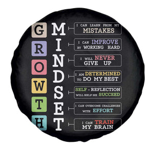 Special Education Spare Tire Cover Growth Mindset Positive Inspiration TS02 Print Your Wear