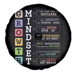 Special Education Spare Tire Cover Growth Mindset Positive Inspiration TS02 Print Your Wear