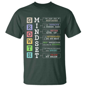 Special Education T Shirt Growth Mindset Positive Inspiration TS02 Dark Forest Green Print Your Wear