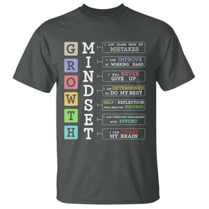 Special Education T Shirt Growth Mindset Positive Inspiration TS02 Dark Heather Print Your Wear