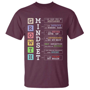 Special Education T Shirt Growth Mindset Positive Inspiration TS02 Maroon Print Your Wear