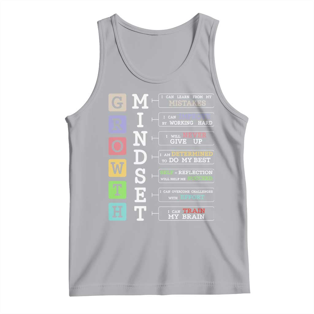 Special Education Tank Top Growth Mindset Positive Inspiration TS02 Athletic Heather Print Your Wear