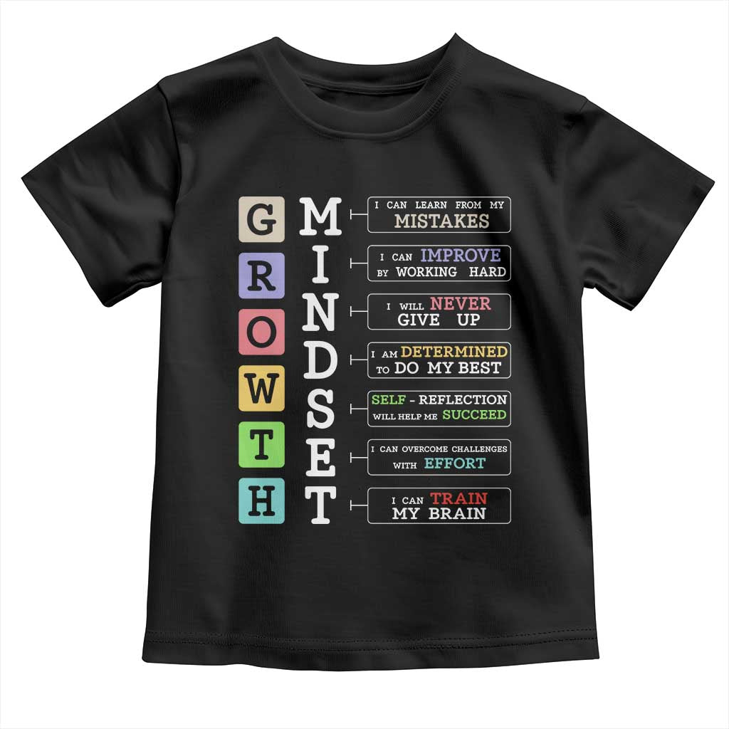 Special Education Toddler T Shirt Growth Mindset Positive Inspiration TS02 Black Print Your Wear