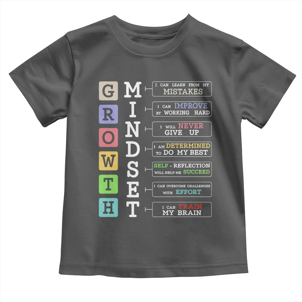 Special Education Toddler T Shirt Growth Mindset Positive Inspiration TS02 Dark Heather Print Your Wear