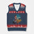 Inspirational RBG V-Neck Knit Sweater Vest When Injustice Becomes Law Resistance Becomes Duty TS02 Navy Red Print Your Wear