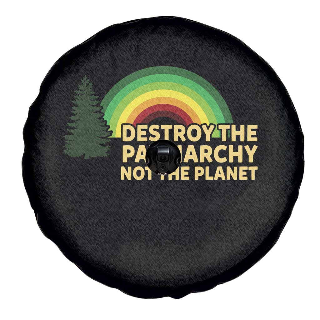 Feminist Spare Tire Cover Destroy The Patriarchy Not The Planet Feminism TS02 Print Your Wear