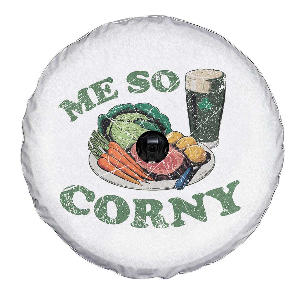 Funny Me So Corny Spare Tire Cover Corned Beef And Cabbage Beer St Patrick's Day Drinking TS02 Print Your Wear