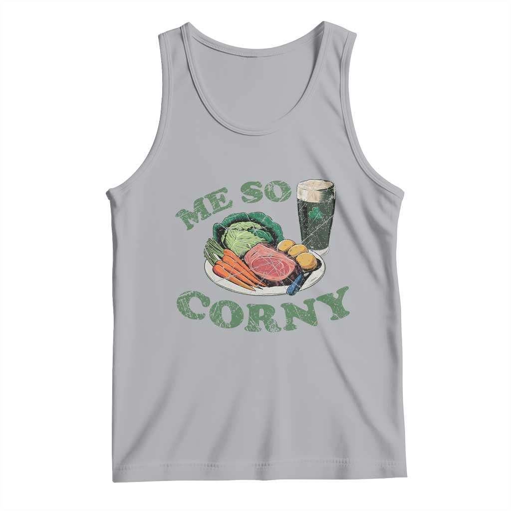 Funny Me So Corny Tank Top Corned Beef And Cabbage Beer St Patrick's Day Drinking TS02 Athletic Heather Print Your Wear