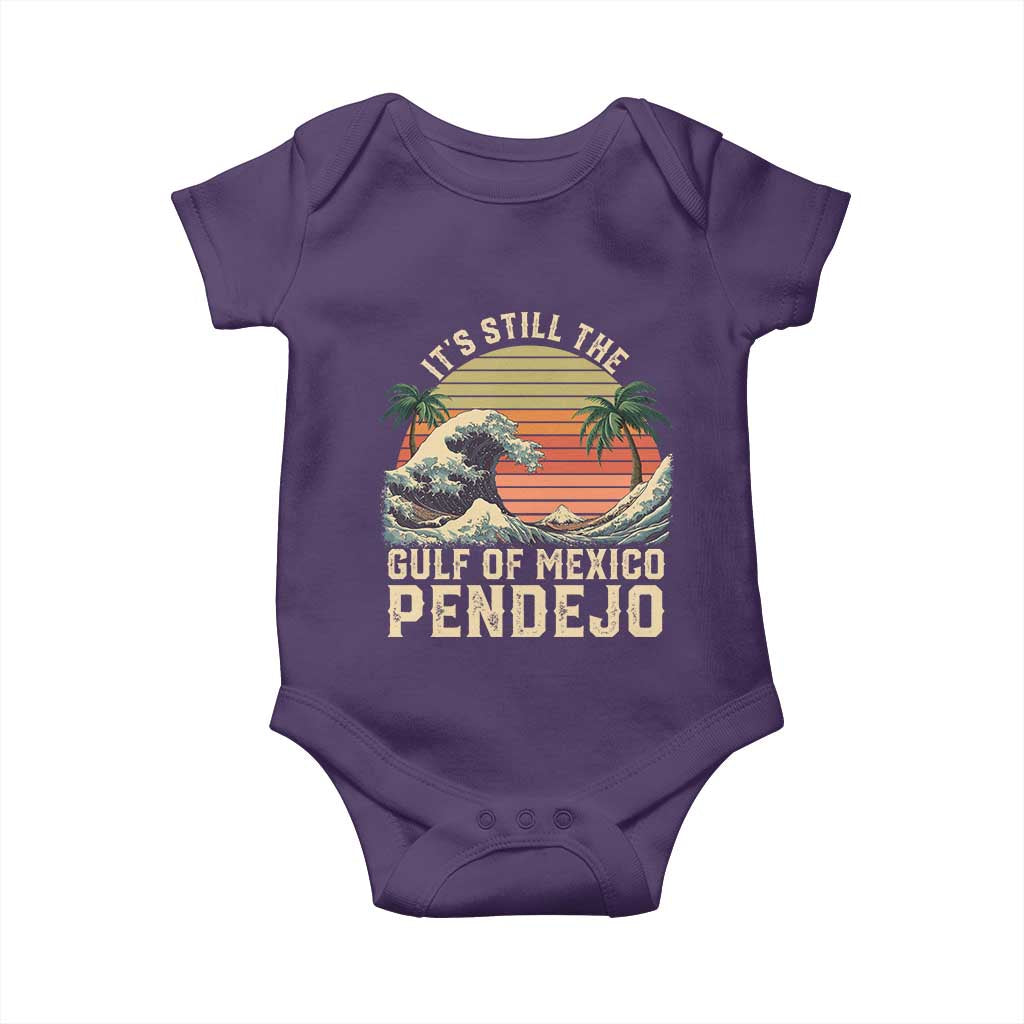 It's Still The Gulf Of Mexico Pendejo Baby Onesie El Golfo De Mexico Beach Funny Spanish TS02 Purple Print Your Wear