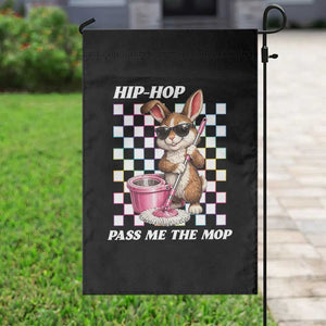 Hip Hop Easter Bunny Cleaning Pun Garden Flag Funny Rabbit with Mop TS02 Print Your Wear