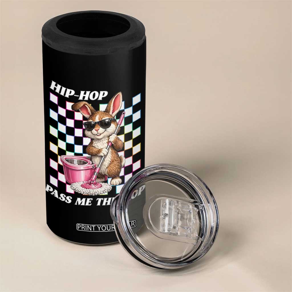 Hip Hop Easter Bunny Cleaning Pun 4 in 1 Can Cooler Tumbler Funny Rabbit with Mop TS02 Print Your Wear