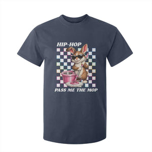 Hip Hop Easter Bunny Cleaning Pun T Shirt For Kid Funny Rabbit with Mop TS02 Navy Print Your Wear