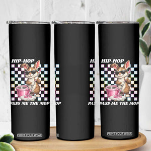 Hip Hop Easter Bunny Cleaning Pun Skinny Tumbler Funny Rabbit with Mop TS02 Print Your Wear