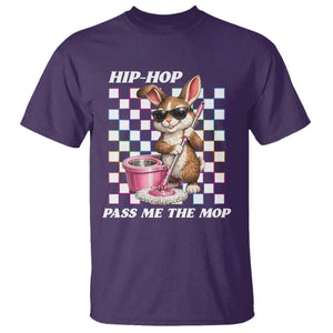 Hip Hop Easter Bunny Cleaning Pun T Shirt Funny Rabbit with Mop TS02 Purple Print Your Wear