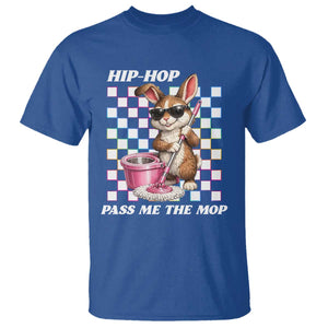 Hip Hop Easter Bunny Cleaning Pun T Shirt Funny Rabbit with Mop TS02 Royal Blue Print Your Wear