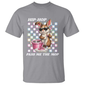 Hip Hop Easter Bunny Cleaning Pun T Shirt Funny Rabbit with Mop TS02 Sport Gray Print Your Wear