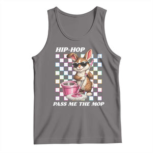 Hip Hop Easter Bunny Cleaning Pun Tank Top Funny Rabbit with Mop TS02 Deep Heather Print Your Wear