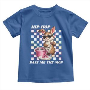 Hip Hop Easter Bunny Cleaning Pun Toddler T Shirt Funny Rabbit with Mop TS02 Royal Blue Print Your Wear