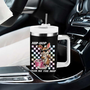 Hip Hop Easter Bunny Cleaning Pun Tumbler With Handle Funny Rabbit with Mop TS02 Print Your Wear