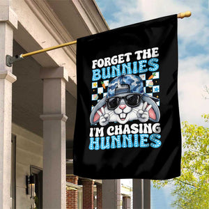 Funny Easter Bunny Forget the Bunnies I’m Chasing Hunnies Garden Flag Cool Rabbit with Sunglasses & Hat Humor TS02 Print Your Wear