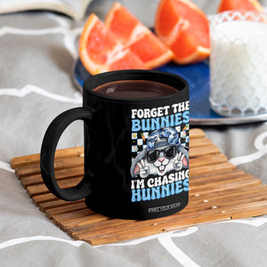 Funny Easter Bunny Forget the Bunnies I’m Chasing Hunnies Coffee Mug Cool Rabbit with Sunglasses & Hat Humor TS02 Print Your Wear
