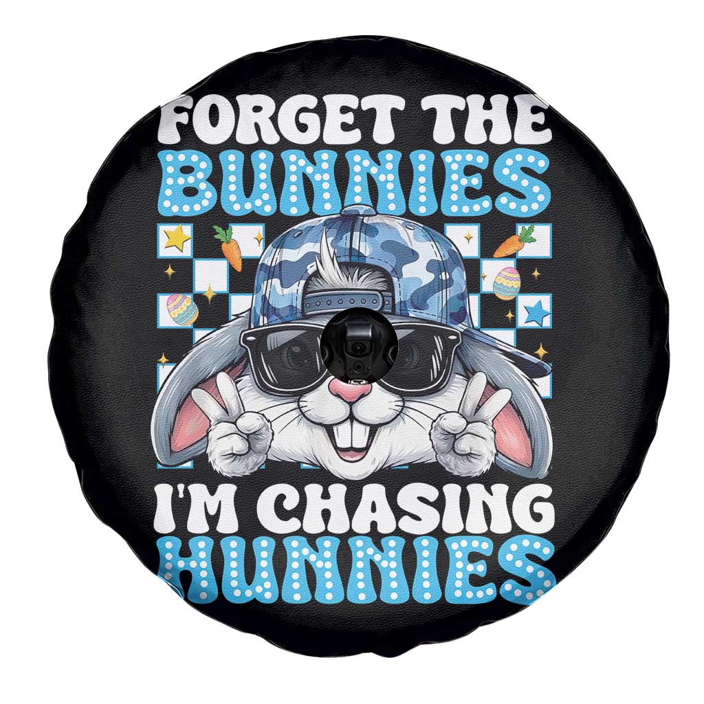 Funny Easter Bunny Forget the Bunnies I’m Chasing Hunnies Spare Tire Cover Cool Rabbit with Sunglasses & Hat Humor TS02 Print Your Wear