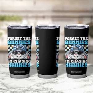 Funny Easter Bunny Forget the Bunnies I’m Chasing Hunnies Tumbler Cup Cool Rabbit with Sunglasses & Hat Humor TS02 Print Your Wear